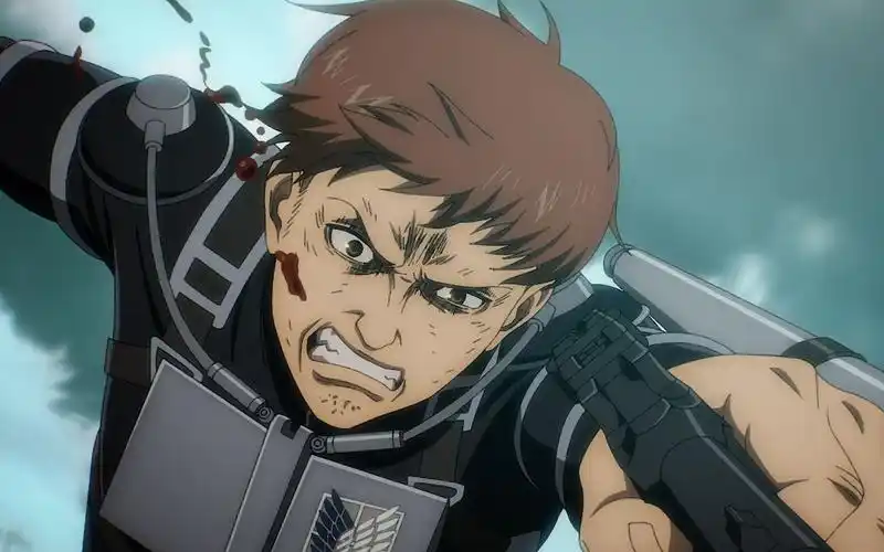 弗洛克堵在这一击为了拯救艾尔迪亚