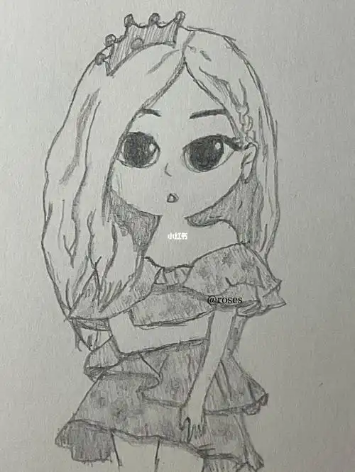 简笔画 #朴彩英 #rosie  #rosé  #blackpink  #blackpink