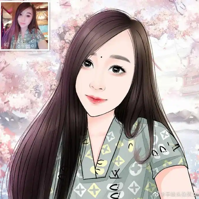 长时间手绘经验,独特的画技,打造出不同风格漂亮个性的手绘头像.