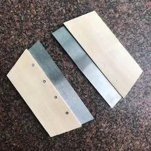 木柄宽钢片大刮刀抹泥刀铲刀灰刀油工抹墙刮板刮腻子板 半钢批.