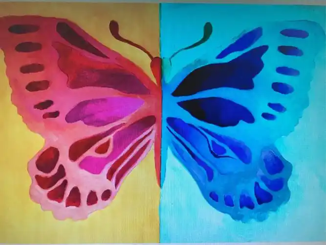 亲子创意美术活动之二——冷暖色彩装饰画(中班)(副本)