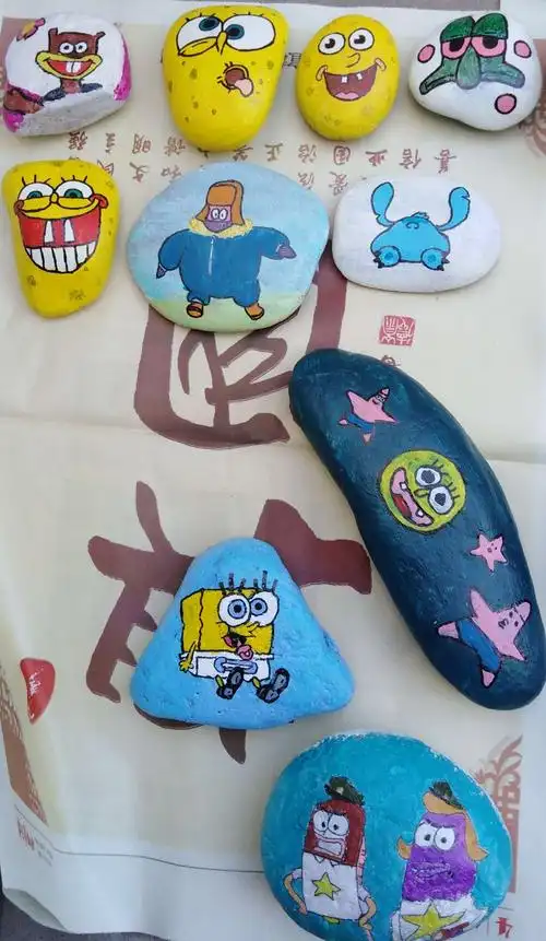 始于自然,终于百石——六十六团幼儿园环创之石头画 - 美篇