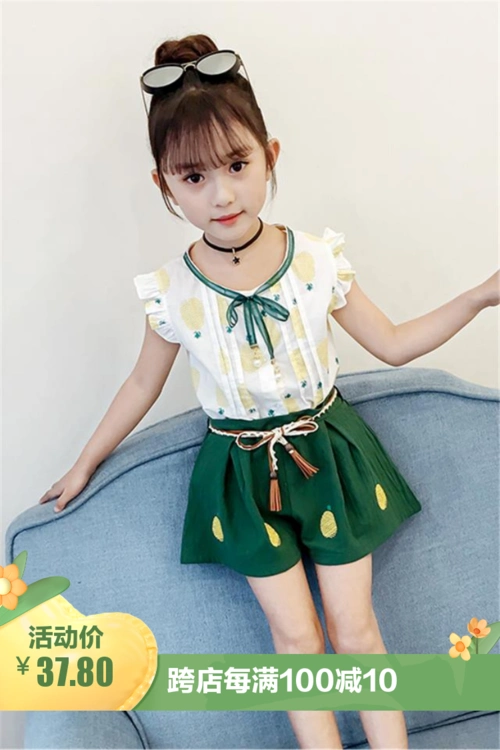女童夏装套装新款儿童装洋气网红12岁女孩夏中大童女装韩版