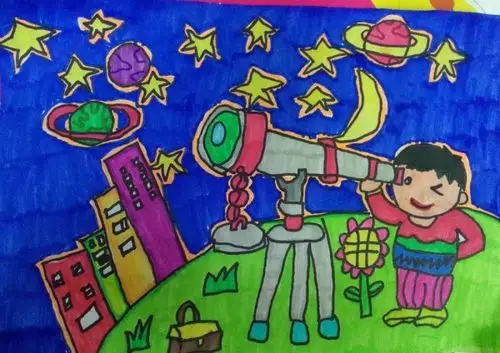 科幻画图片大全 奇妙的儿童科幻画图片 - 【可爱点】