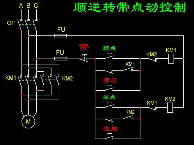 侧刷自动张开和收缩,正反转自动切换控制系统_接线图分享