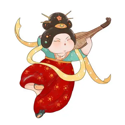 可可爱爱的q版唐朝仕女头像