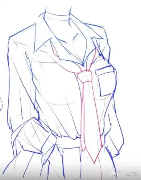 板绘教程jk制服怎么画简单又好看jk制服画画教程