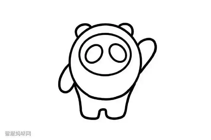 简单又漂亮,亚运会简笔画幼儿卡通吉祥物简笔画简单教程小恐龙玩具