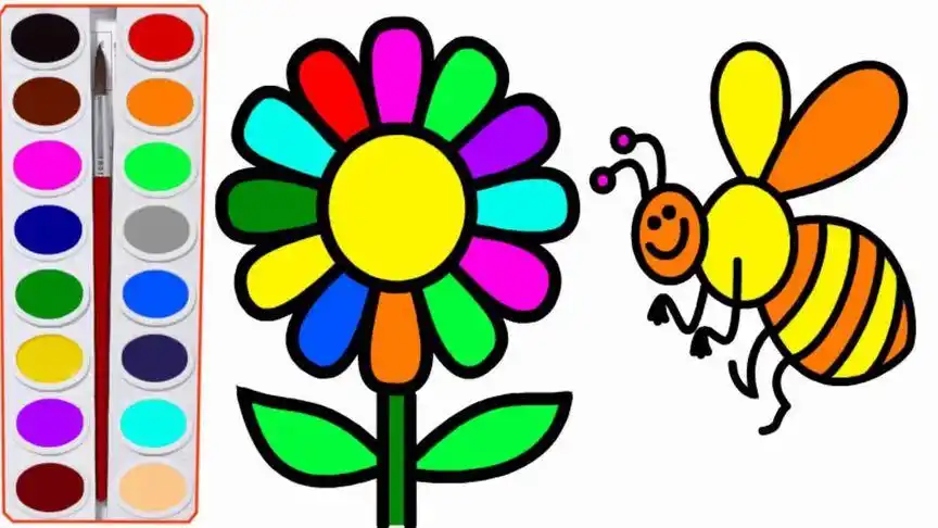 鏃╂暀骞煎効鐢荤敾瀛︿範锛氱敾灏忚湝铚傚拰鑺辨湹 瀛︿範绠绗旂敾