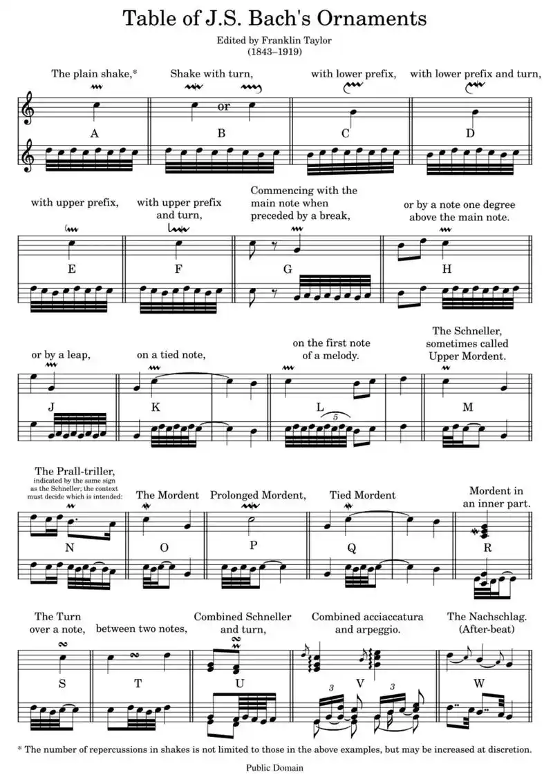 如何弹奏巴赫巴洛克时期的装饰音?建议收藏|||装饰音在巴洛克 - 抖音