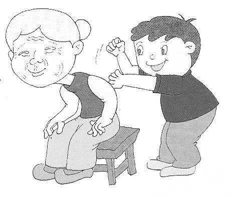 看图写话 捶背(学生)