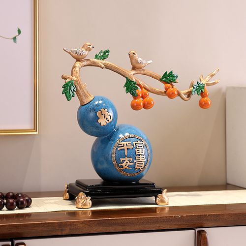 平安富贵葫芦装饰品酒柜客厅乔迁新居礼品玄关装饰摆件