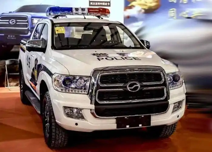 这辆国产皮卡警车版帅到爆比路虎宝马更威武霸气