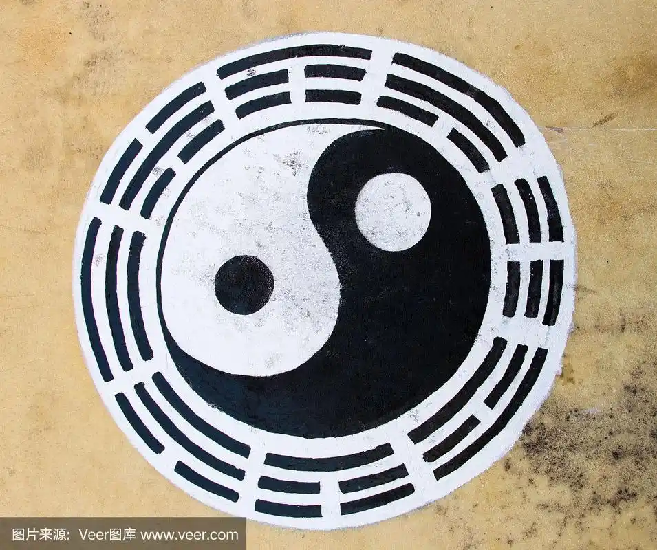 皮革,白色,圆形,阴阳符,黑色