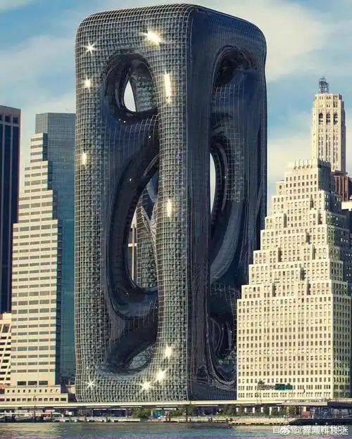 建筑概念设计效果图,远景. 建筑概念设计效果图,近看.