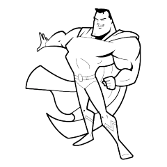 超人简笔画