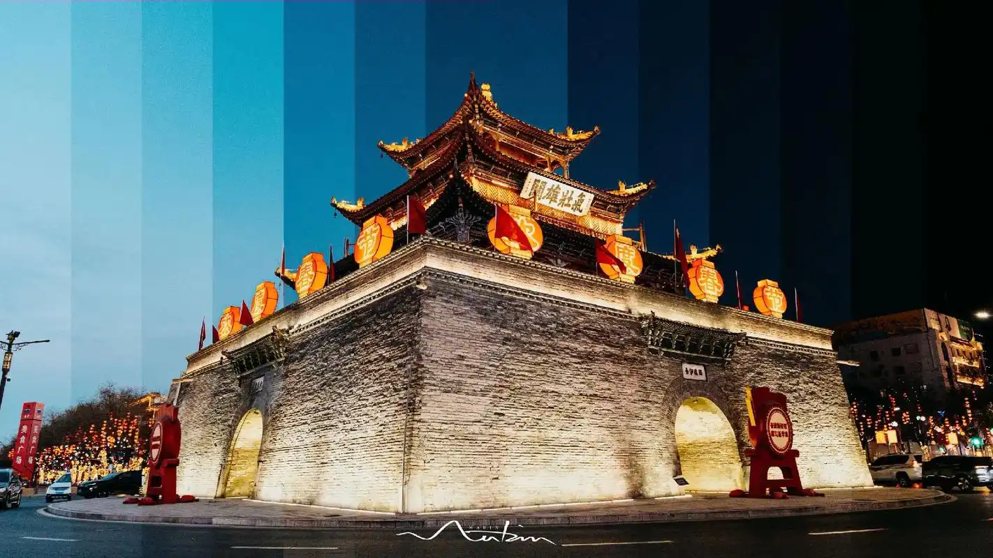 酒泉 · 鼓楼  #摄影 #延时摄影 #图文伙伴计划 - 抖音