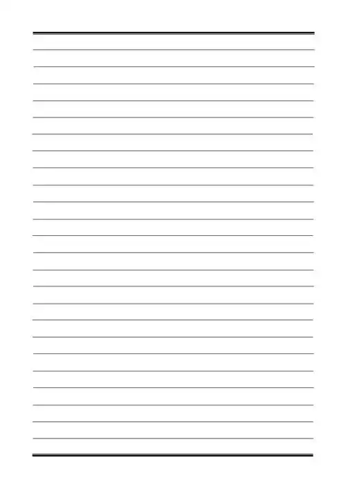 a4信笺横格纸模板