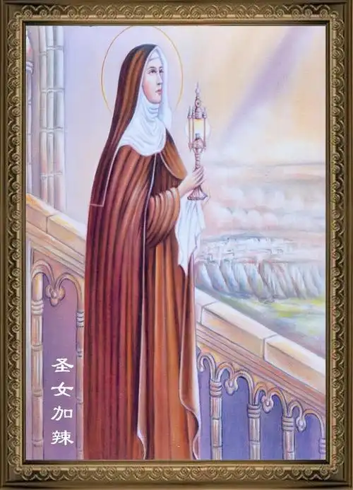 天主教12位圣女纪念像