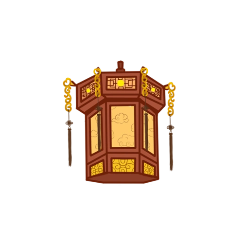 元宵节花纹装饰元素