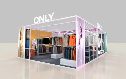 only商场衣服服装展位展台设计 售卖点