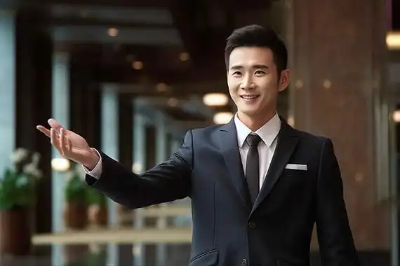 邀请引导手势礼仪商务文明礼仪