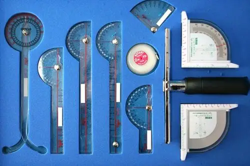 还有一些特殊部位的测量仪器如手关节活动度测量尺等.