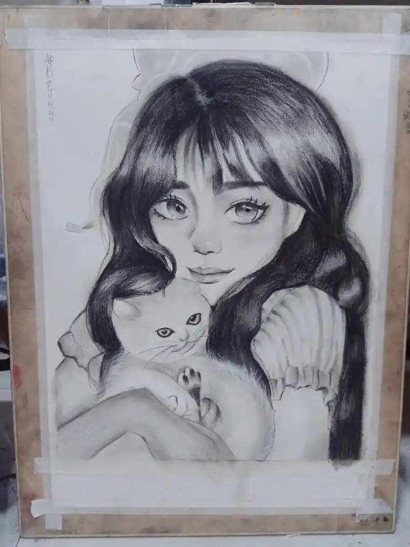 抖音图文来了 我大小朋友们的美少女系列#不负选择 #素描头 - 抖音