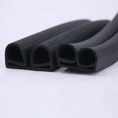 冷库门橡胶密封条双孔双e型密封条三元乙丙b型u型耐低温胶条定制