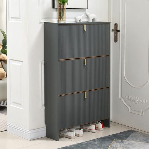 莫贤全铝合金鞋柜门口楼道门口鞋柜室外全铝合金翻斗鞋柜家用门口现代