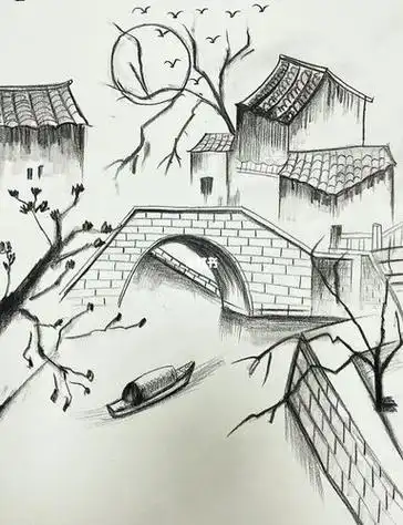 风景素描画风景素描画入门
