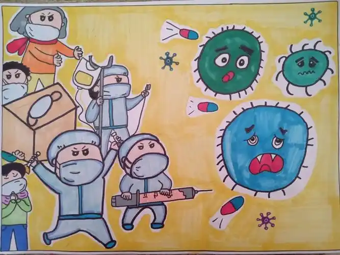 祥芝中心幼儿园"共抗疫情,爱国立行"幼儿抗疫作品展播