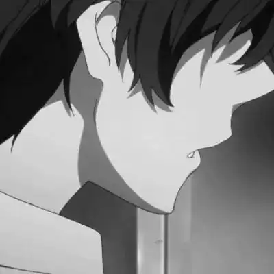 高冷男头像动漫黑白