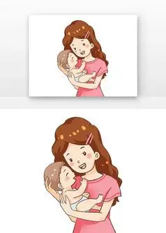 卡通母婴母亲抱婴儿母亲节卡通母婴母亲抱婴儿母亲节母亲节超人母亲抱