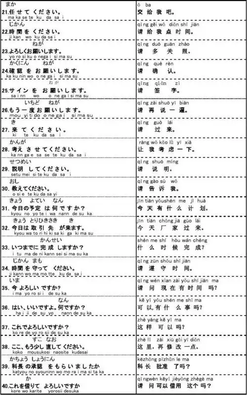 常用日语必备100句