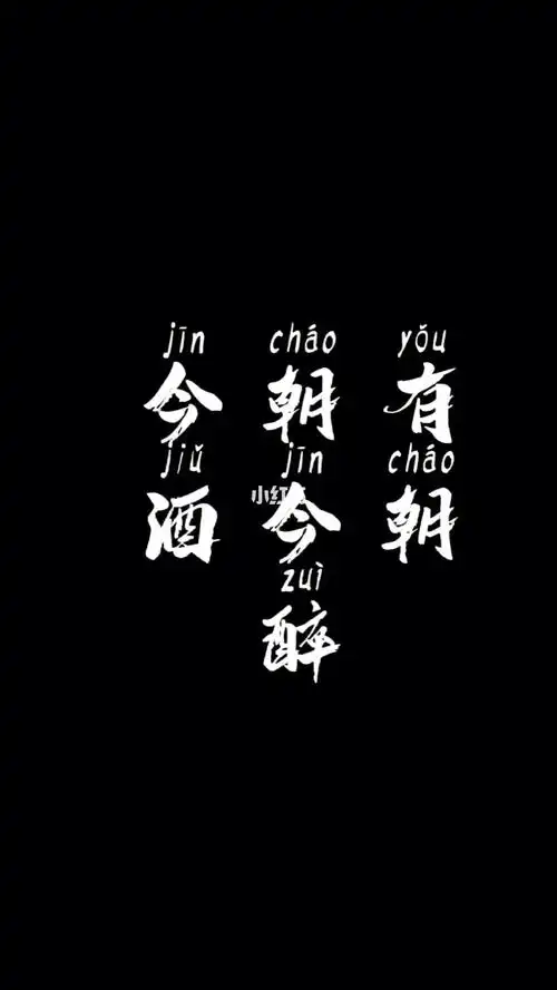 今朝有酒今朝醉