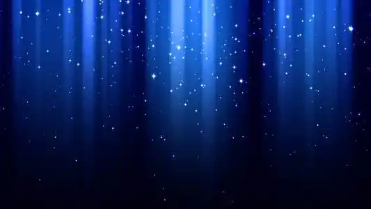 深蓝色底色配以光线,闪闪发光,夜空中闪耀着星光照片