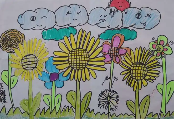 二年级美术部分课堂作业展示