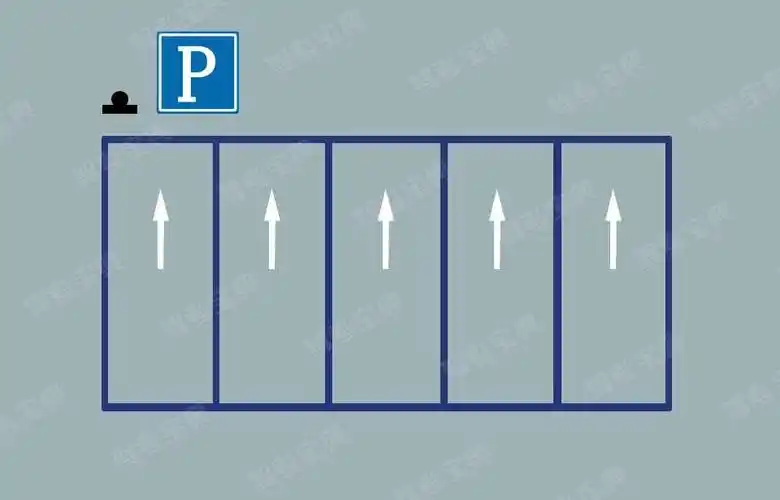 a,固定停车方向停车位 b,机动车限时停车位 c,专用上下客停车位 d