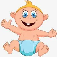 纸尿裤微信头像卡通点击鼠标右键下载