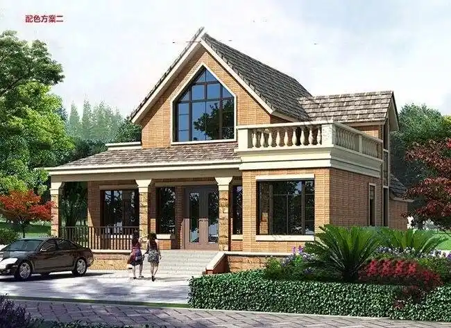 农村一层半小洋楼,造价便宜,施工工期短.