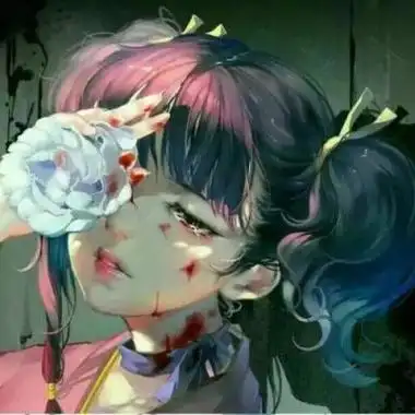 暗黑系病娇黑化动漫女头像