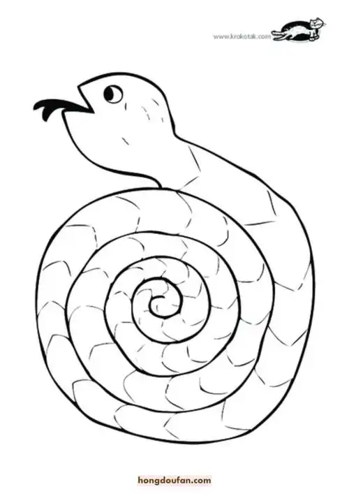 蟒蛇简笔画(蟒蛇简笔画大全)-生活常识-江湖救急网