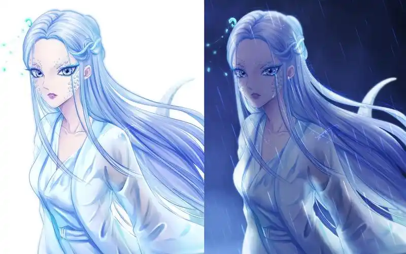 板绘二刷白蛇缘起再来一张小白csp