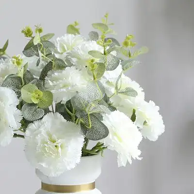 尤加利叶仿真花客厅装饰插花配草摆设花艺塑料绢花假花束干花摆件