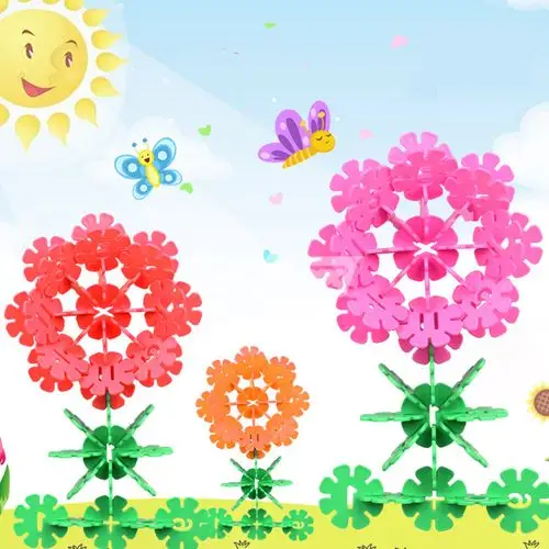 雪花片儿童大号1000片数字