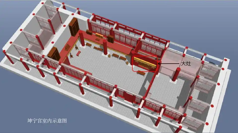 张小琴:在坤宁宫的布局上,皇帝的想法清晰地体现出来了.刘畅:对.