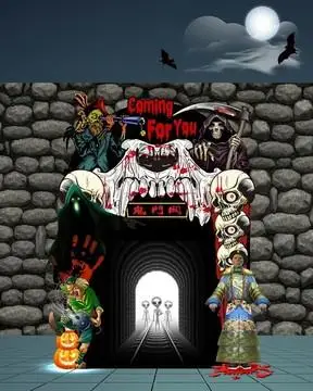 鬼门关恐怖入口门楼图片