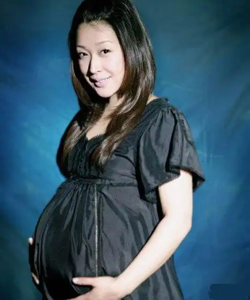 侯佩岑挺孕肚踩高跟孕期更臭美的女星7