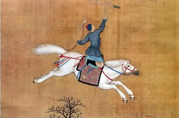 图丨乾隆阅八旗马术图